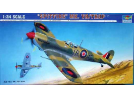 обзорное фото Сборная модель британского самолета Spitfire Mk.VB/TROP Самолеты 1/24