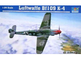 обзорное фото Сборная модель немецкого истребителя Bf109 K-4 Самолеты 1/24