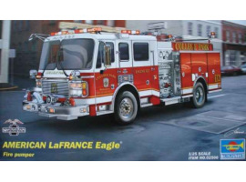 обзорное фото Збірна модель 1/25 Американська пожежна машина LaFrance Eagle Fire Pumper 2002 Trumpeter 02506 Автомобілі 1/25