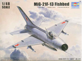 обзорное фото Збірна модель літака MiG-21 F-13/J-7 Fighter Літаки 1/48