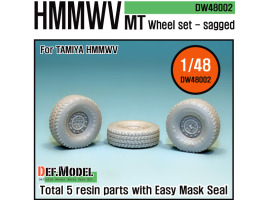 обзорное фото HMMWV MT Sagged Wheel set (for Tamiya 1/48) Колеса
