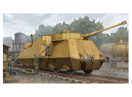 обзорное фото Scale model 1/35 German armored car Panzerjager-Triebwagen 51 Trumpeter 01516 Railway 1/35
