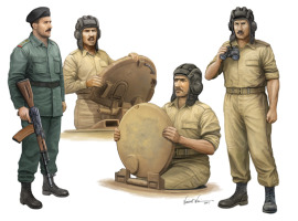 обзорное фото Scale model 1/35 Iraqi tank crew figure kit Trumpeter 00439 Figures 1/35