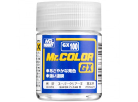 обзорное фото Mr. Color GX (18 ml) Super Clear III / Glossy varnish based on nitro Лаки