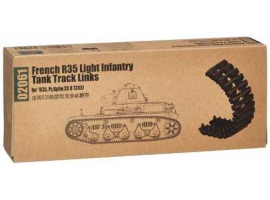 обзорное фото Scale plastic model 1/35 French R35 Light Infantry Tank Track Links Trumpeter 02061 Trucks