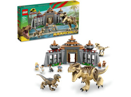обзорное фото Конструктор LEGO Jurassic World Центр посетителей: Атака тиранозавра и раптора 76961 Jurassic Park