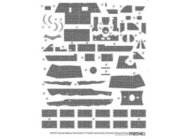 Decal set 1/35 Sd Kfz 171 Panther Ausf A Early Production Zimmerit Decal
