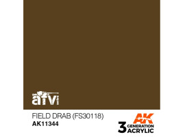 обзорное фото Акрилова фарба FIELD DRAB / Американський хакі (FS30118) – AFV AK-interactive AK11344 AFV Series