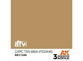 обзорное фото Акрилова фарба CARC TAN / Пустельний жовто-коричневий (FS33446) - AFV АK-interactive AK11349 AFV Series