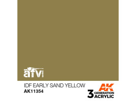 обзорное фото Акриловая краска IDF EARLY SAND YELLOW / Жёлтый песок (Израиль) – AFV АК-interactive AK11354 AFV Series