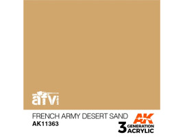 обзорное фото Acrylic paint FRENCH ARMY DESERT SAND / French Sand – AFV AK-interactive AK11363 AFV Series