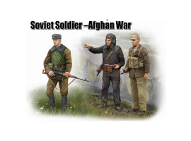 обзорное фото Scale model 1/35 Soviet Soldier –Afghan War Trumpeter 00433 Figures 1/35