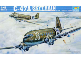 обзорное фото Збірна модель транспортного літака C-47A "Skytrain" Літаки 1/48