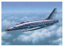 Сборная модель 1/48 Истребитель F-100D "Super Saber" Fighter Трумпетер 02839