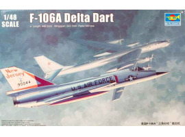 обзорное фото Збірна модель літака US F-106A Delta Dart Літаки 1/48