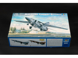 обзорное фото >
  Збірна модель 1/32
  Реактивний Винищувач
  MiG-23ML Flogger-G Trumpeter 03210 Літаки 1/32