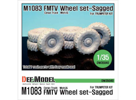 обзорное фото  US M1083 FMTV Truck Mich.XL Sagged Wheel set  Смоляные колёса