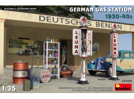 обзорное фото GERMAN GAS STATION 1930-40s Buildings 1/35