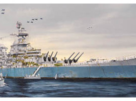 Збірна модель1/200 Військовий корабль США "Missouri" BB-63 Trumpeter 03705