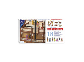 обзорное фото Set of 18 Metal Figurines: Paddle Steamer King of the Mississippi Figures for wood