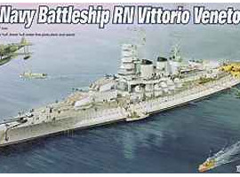 обзорное фото Italian Navy Battleship RN Vittorio Veneto 1940 Флот 1/700