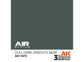 обзорное фото Акрилова фарба Dull Dark Green / Тьмяний темно-зелений (FS 34092) AIR АК-interactive AK11873 AIR Series