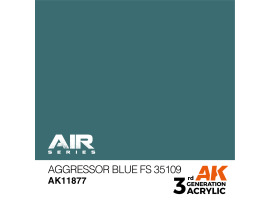 обзорное фото Acrylic paint Aggressor Blue (FS35109) AIR AK-interactive AK11877 AIR Series
