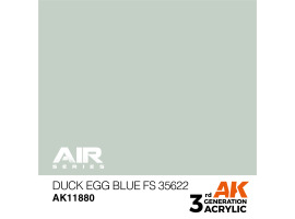 обзорное фото Акриловая краска Duck Egg Blue / Серо-зеленый (FS35622) AIR АК-интерактив AK11880 AIR Series