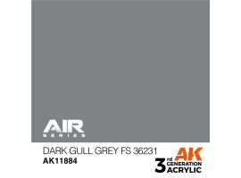 обзорное фото Акрилова фарба Dark Gull Grey / Темно-сірий (FS36231) AIR АК-interactive AK11884 AIR Series