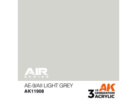 обзорное фото Акрилова фарба AE-9/AII Light Grey / Світло-сірий AIR АК-interactive AK11908 AIR Series