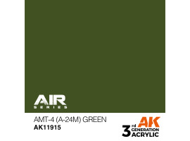 обзорное фото Acrylic paint AMT-4 (A-24m) Green AIR AK-interactive AK11915 AIR Series