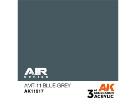 обзорное фото Акрилова фарба AMT-11 Blue-Grey / Сіро-синій AIR АК-interactive AK11917 AIR Series