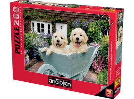 обзорное фото Puzzle Puppies in a Wheelbarrow 260pcs 260 items