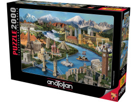 обзорное фото Puzzle Popular Landmarks 2000pcs 2000 items