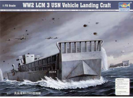 Assembly model 1/72 american landing craft WW2 LCM 3 USN Trumpeter 07213