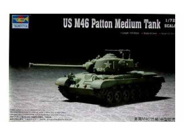 обзорное фото US M46 Patton Medium Tank Бронетехніка 1/72
