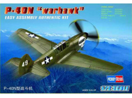 Збірна модель американського винищувача P-40N Kitty hawk