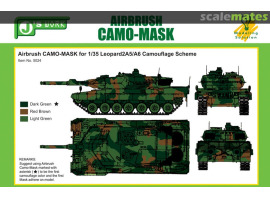 обзорное фото Airbrush CAMO-MASK for 1/35 Leopard 2 A5/A6 Маски