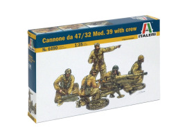 обзорное фото Assembly model Cannone da 47/32 MOD 39 with crew Italeri 6490 Figures 1/35