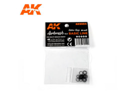обзорное фото RUBBER RINGS (20 UNITS) FOR AK AIRBRUSH / Резиновые кольца для  аэрографа серии АК (20шт) Repair kits