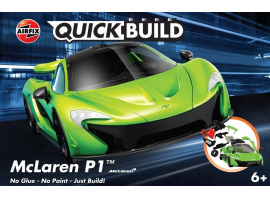 обзорное фото Збірна модель конструктор суперкар McLaren P1 зелений QUICKBUILD AIRFIX J6021 Автомобили