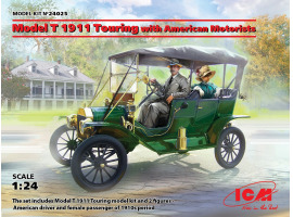 обзорное фото Model T 1911 Touring with American Motorists Cars 1/24