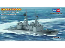 обзорное фото Сблорная модель корабля USS Kidd DDG-993 Флот 1/1250