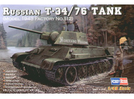 обзорное фото Советский танк T-34/76 (1943 No.112) Armored vehicles 1/48