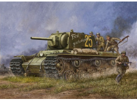 обзорное фото Советский малобашенный танк КВ-1 1941 г. Бронетехника 1/48