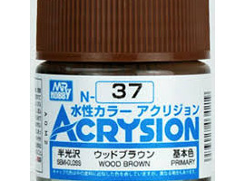 Акриловая краска на водной основе Acrysion Wood Brown / Древесно-коричневый Mr.Hobby N37
