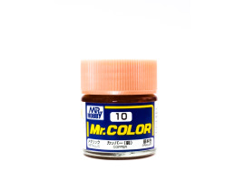 обзорное фото Copper metallic, Mr. Color solvent-based paint 10 ml / Мідь металік Нітрофарби