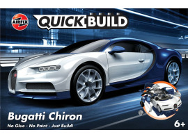 обзорное фото Scale models construction set of supercar Bugatti Chiron QUICKBUILD AIRFIX J6044 Cars