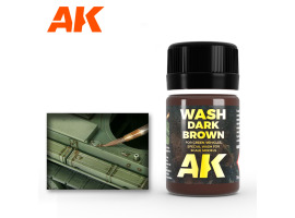 обзорное фото Dark brown wash for green vehicles 35 ml / Смывка тёмно-коричневая для зелёной техники 35 мл Смывки