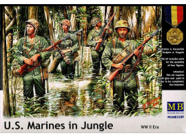 обзорное фото “US Marines in Jungle, WW II era” Figures 1/35